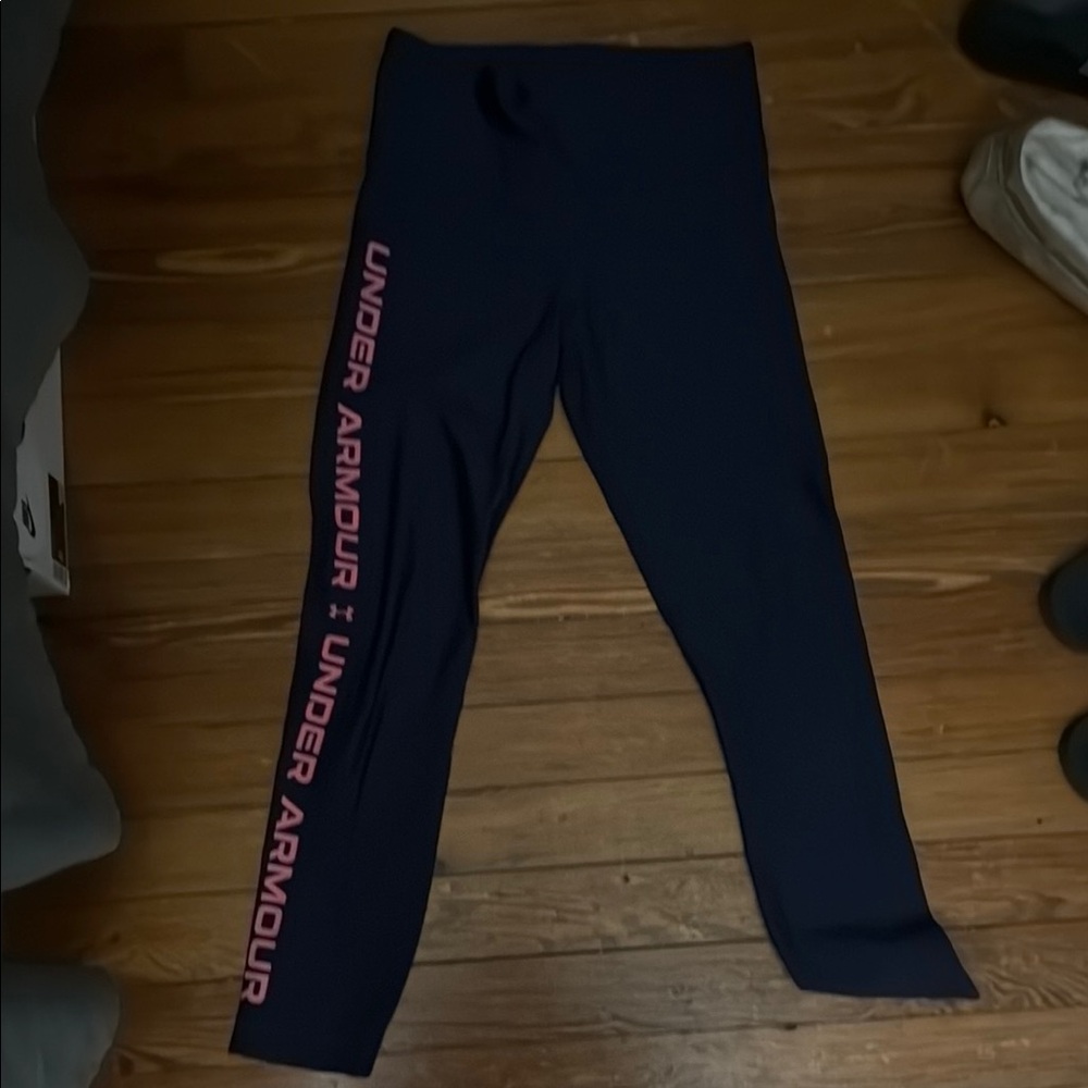 Under Armour Blue and Pink Leggings for Active Comfort